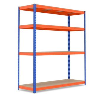 Costway Costway 4-Tier Metal Storage Shelving Unit 181 x 61 x 203 cm Utility Storage