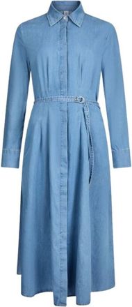 Liu Jo Dames, Jurken, Blauw, Maat: S Denim