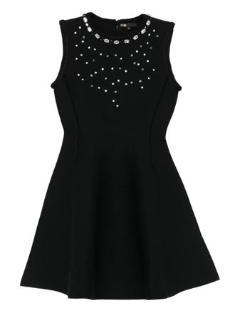 Maje embellished sleeveless dress - women - Polyester/Elastane/Polyamide - 40 - Black