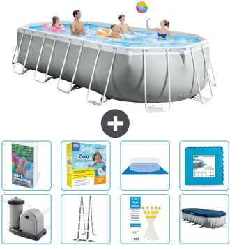 Intex Piscina Prism Frame Oval - 610x305x122 Cm - 9-piezas S566