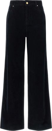 Max Mara Dames, Broeken, Blauw, Maat: M