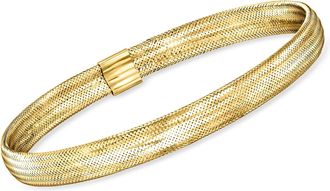 Ross-Simons Italian 14kt Yellow Gold Mesh Stretch Bracelet