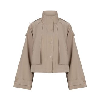 Dante6 Duane Cropped Trenchcoat - Dames - Jassen - Beige - Maat: M Denim