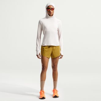 Nike Womens Nike ACG Dri-FIT Mid-Rise Brief-Lined Trail Running Shorts in Green | IO9649-322