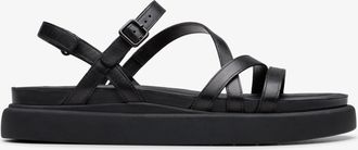 Clarks Aristella Rose Black Leather Sandalen