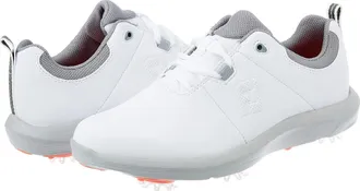 FootJoy Footjoy Ecomfort 98640 Sneakers Womens White Spikes Golf Shoes HAM646