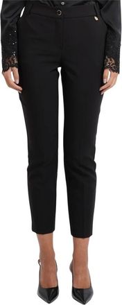 Fracomina Broeken, Dames, Zwart, XL, Cropped Broeken