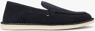 Tommy Hilfiger Mens Suede Slip-On Loafer - Navy - US 11.5 / EU 45