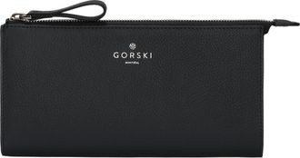 Gorski Leather Pouch in Dark Blue at Nordstrom