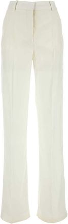 Stella McCartney high-waist wide-leg trousers - women - Viscose - 38 - White