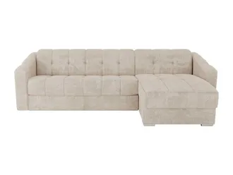 VENTE-UNIQUE.COM Sof&aacute; rinconera tela beige