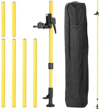 OEM Soporte De Nivelador De L&iacute;nea Ajustable De Altura M&aacute;xima De 4,2 M, Soporte De Barra Telesc&oacute;pica, Soporte Extensor De Elevaci&oacute;n De Cable De 1/4 Para Ni
