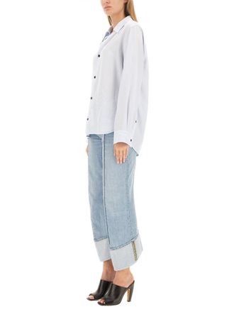 Bottega Veneta Viscose Twill Shirt - Blue