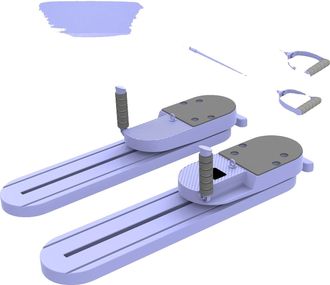 OEM Reformer De Pilates Port&aacute;til, Dise&ntilde;o Desmontable, Bandas De Resistencia Incluidas, Color Morado
