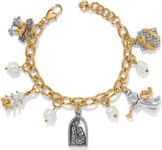 Brighton Womens Joyful Season Charm Bracelet In Gold