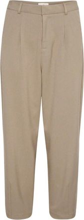 Kaffe Dames, Broeken, Beige, Maat: 2XS