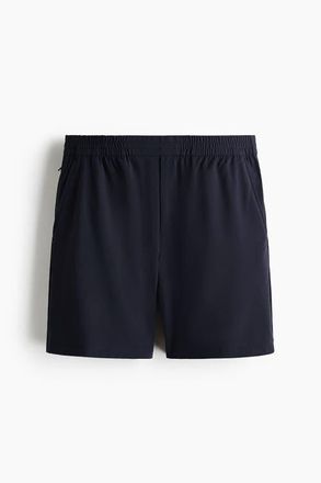 H&M Four-way Stretch Regular Fit Shorts in Navy Blue at Nordstrom, Size X-Small