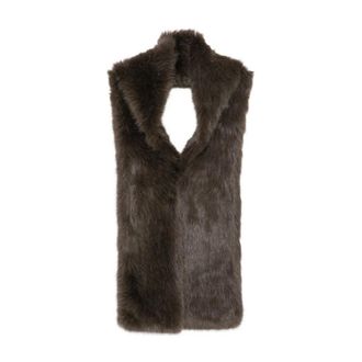 Betta Corradi Sciarpa in ecopelliccia - - Accessories - Donna - Marrone - ONE SIZE