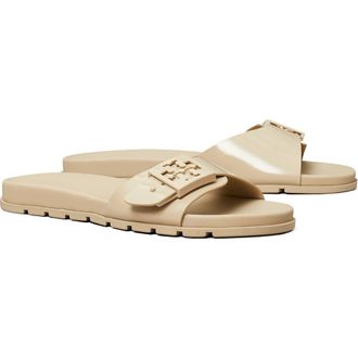 Tory Burch Buckle Slide Sandal in Stone Gray /Stone Gray at Nordstrom, Size 11