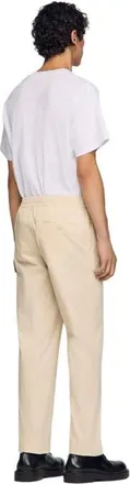 Sandro Elasticated straight-leg trousers in Light Beige at Nordstrom, Size 3631 Eu