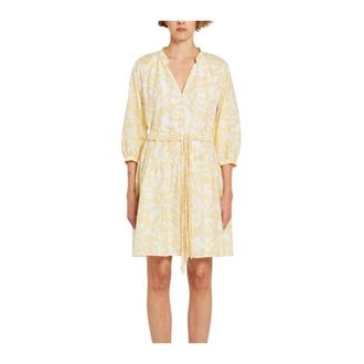 Marella Zomerjurken - Dames - Jurken - Geel - Maat: XS
