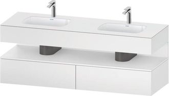 Duravit Qatego Lavabo Encastrado Con Base De Lavabo Consola, - Duravit