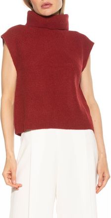 Alexia Admor Jaylani Sleeveless Turtleneck Sweater in Burgundy at Nordstrom Rack, Size X-Small