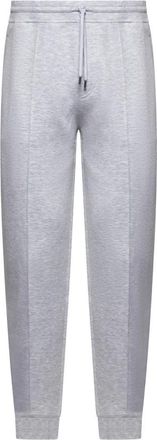 Brunello Cucinelli Grijze elastische broek met ritssluiting - Heren - Sweatpants - Grijs - S - Katoen - Broeken