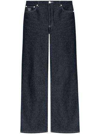 A.P.C. Jeans a gamba ampia X Katie Holmes - Blu