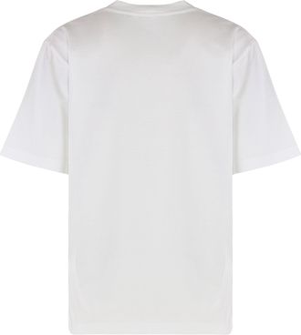 Maison Margiela Womens T-Shirt Crew Neck Optic White Cotton T-Shirts & Jerseys