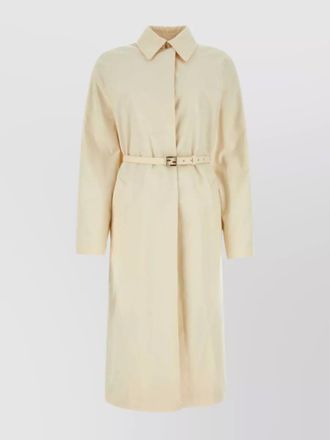Fendi coat with belted waist and back vent