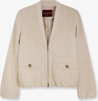 Gucci Giacca in tweed di cotone a quadri - GUCCI - gender_Woman