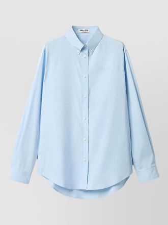Miu Miu long sleeve straight shirt buttoned cuffs