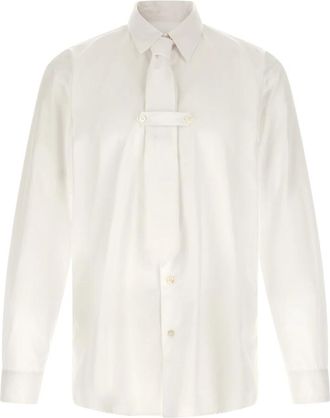 Dries Van Noten Overhemden, Heren, Wit, XL, Katoen, Cilian Shirt