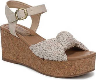 Blowfish Adore Platform Wedge Sandal in Natural Oat Crochet at Nordstrom Rack, Size 6.5