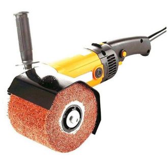 Trade Shop Trade Shop - Levigatrice A Rullo Spazzolatura Satinatura Metalli Smerigliatrice 1900w Mod 120
