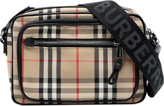 Burberry Borsa a tracolla Paddy in tela con motivo House Check 2018-2025 - Marrone