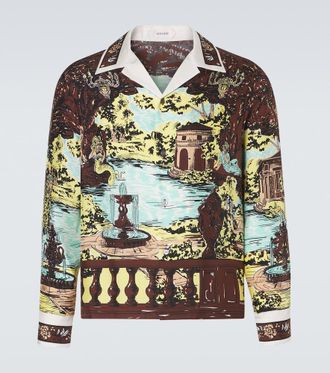 Versace Printed silk shirt