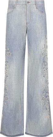 Ermanno Scervino Baggy Jeans - Dames - Jeans - Blauw - Maat: S Denim