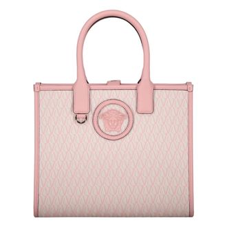 Versace La Medusa Small Canvas Tote - female - Versace - Shopping Bags - Pink - ONE SIZE - Bags