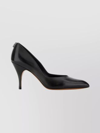 Miu Miu stylish leather pumps featuring pointed toe and stiletto