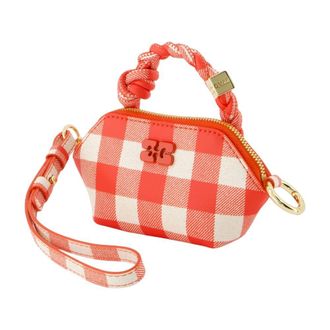 Ganni Womens Mini Bag Red Calfskin