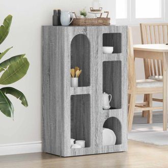vidaXL vidaXL Credenza Grigio Sonoma 59 x 35 x 100,5 cm Legno multistrato