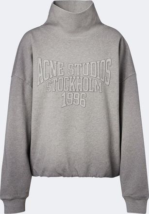 Acne Studios Logo cotton fleece sweatshirt