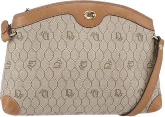 Dior Pre-owned Cross Body Bags, female, Beige, Size: ONE SIZE Pre-owned Vintage Shoulder Bag