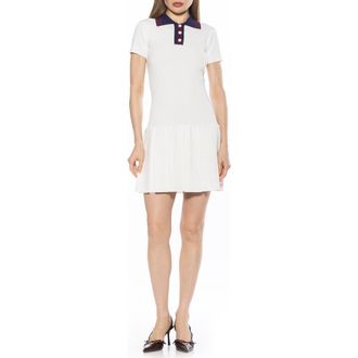 Alexia Admor Rory A-Line Polo Dress in Ivory at Nordstrom Rack, Size X-Small