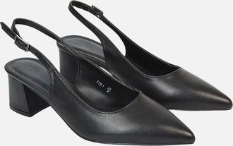 XY London Womens XY London Womens/Ladies Becky Sling Back Court Shoes - Black - Size: 7