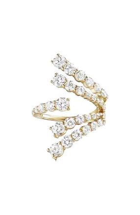 BEN ONI Gold Plated CZ Wrap Ring at Nordstrom