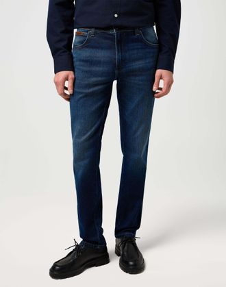 Wrangler Slim-fit-Jeans WRANGLER WRANGLER Jeans Texas Slim, Herren, Gr. 42, L&auml;nge 34, blau, Obermaterial: 56% Baumwolle CO. 25% Polyester Pol. recyc.. 13% Lyoc