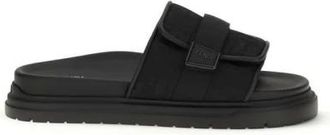 Fendi Sliders, male, Black, Size: 5 US Polyamide Strappy Sandals
